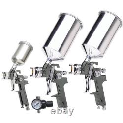 Titan 4-Piece HVLP Triple Setup Professional Spray Gun Kit 19220 NEW