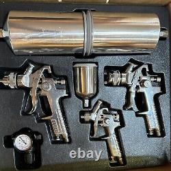 Titan Vaper 19220 4 Piece HVLP Triple Setup Spray Primer Topcoat Detail Gun Kit