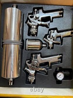 Titan Vaper 19220 4 Piece HVLP Triple Setup Spray Primer Topcoat Detail Gun Kit