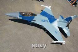 Top gun F-16N Fighting Falcon R/C Airplane Rare kit by Combat Models Df or prop