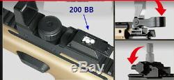 Toy AGF Airsoft Electric Gun BB FN Scar-L CQC Assault Rifle TAN Fold HopUp Gold