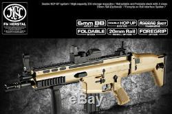 Toy AGF Airsoft Electric Gun BB FN Scar-L CQC Assault Rifle TAN Fold HopUp Gold