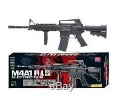 Toy Academy Colt M4A1 RIS Electric Gun Double Hopup 300 6xAA 4lbs 81x24x7cm EMS