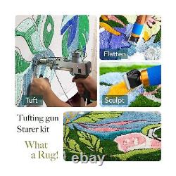 Tufting Gun 2 in 1 Cut Pile Loop Pile Rug Gun Machine Starter Kit Rug Tufting