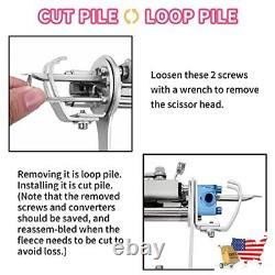 Tufting Gun Kit 2 in 1 Cut Pile Rug Gun Machine Starter Kit, New Upgrade Electr