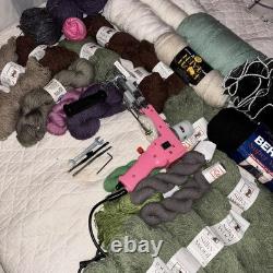 Tufting Gun Kit Cut & Loop Pile Rug Carpet Making Machine with Yarn Included New