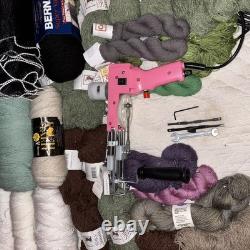 Tufting Gun Kit Cut & Loop Pile Rug Carpet Making Machine with Yarn Included New