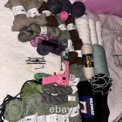 Tufting Gun Kit Cut & Loop Pile Rug Carpet Making Machine with Yarn Included New