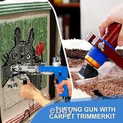 Tufting Gun Starter Kit, KAOJMUQ Rug Tufting Gun with Carpet Trimmer Making K
