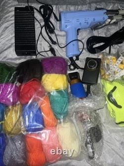 Tufting Gun Starter Kit, With Rug, Balls Of Yarn, The Kit Has Never Been Us