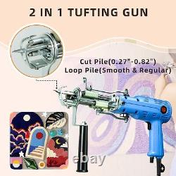 Tufting Gun, Upgrade Rug Making Kit Rug Gun 2 in 1 Cut Pile Rug Pile Tufting M