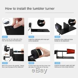 Tumbler Turner Machine Full Kits Epoxy Glitter Bubble Buster Tool Heat Gun DIY