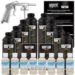 UPOL Raptor Shoreline Beige Urethane Spray-On Bed Liner Kit with Free Spray Gun 8L
