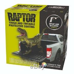 U-POL 821G Raptor Tintable Truck Bed Spray-On Liner Kit 821 with Gun (4 Liter)