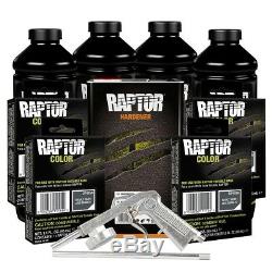 U-POL 821 + 4856 Basalt Gray 4L Spray On Raptor Truck Bed Liner Kit with Gun