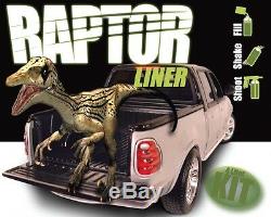 U-POL RAPTOR Black Truck Bed Liner Kit + 1 Spray Gun