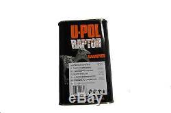 U-POL RAPTOR Black Truck Bed Liner Kit + 1 Spray Gun