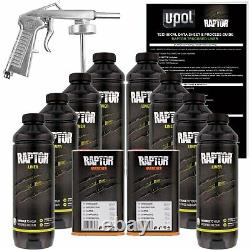 U-POL RAPTOR Two(2) TINT Spray-On Truck Bed-liner Kits + 1 Spray Gun