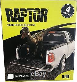 U-POL RAPTOR WHITE Truck Bed Liner Kit (Gun Not Included)