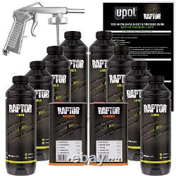 U-POL Raptor Black Urethane Spray-On Truck Bed Liner Spray Gun, 8 Liters