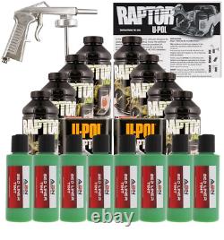 U-POL Raptor Emerald Green BedLiner Kit with Spray Gun, 8L Upol