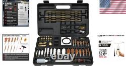 Ultimate Gun Cleaning Kit Universal Fit with Solid Brass Rods and Accessories