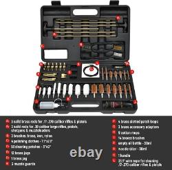 Ultimate Gun Cleaning Kit Universal Fit with Solid Brass Rods and Accessories