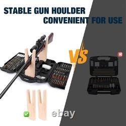 Universal Gun Cleaning Kit For All Calibers, Pistol Rifle Shotgun + Stand