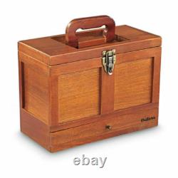 Universal Gun Cleaning Kit Rifle Shotgun Pistol Clean Set Wood Tool Drawer Chest