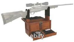 Universal Gun Cleaning Kit Rifle Shotgun Pistol Clean Set Wood Tool Drawer Chest