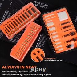 Universal Gun Cleaning Kit for Rifle, Handgun, Shotgun & Pistol Maintenance