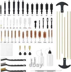 Universal Gun Cleaning Kit with Storage Case and Extra Stainless Steel Pick