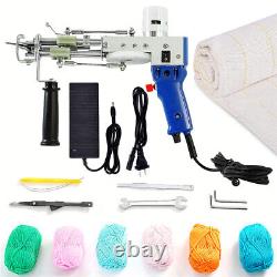 Upgraded Rug Tufting Gun with 6Yarns &Cloth 2in1 Cut Loop Pile Weaving Tufting Kit