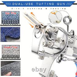 Upgraded Rug Tufting Gun with 6Yarns &Cloth 2in1 Cut Loop Pile Weaving Tufting Kit
