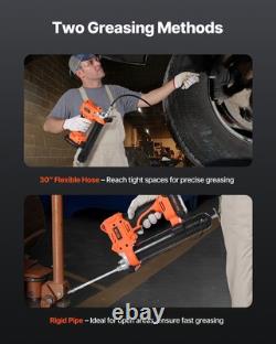 VEVOR Cordless Grease Gun 20V Grease Gun Kit with 2.0 Ah Battery 35.4-inch Hose