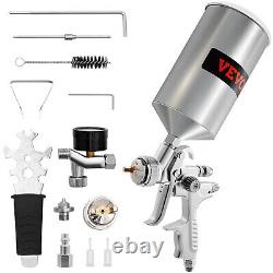 VEVOR HVLP Auto Paint Air Spray Gun Kit Gravity Feed Car Primer 1.4/1.8mm Nozzle