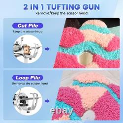 Versatile Olive Black Tuft Gun and Carpet Trimmer Kit DIY Rug Making Solution