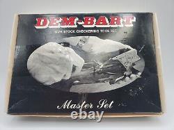 Vintage Dem-Bart Gun Stock Checkering Tools Kit MASTER SET 20 LPI New Old Stock