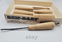 Vintage Dem-Bart Gun Stock Checkering Tools Kit MASTER SET 20 LPI New Old Stock