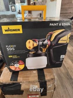 Wagner FLEXiO 595 Spraytech Handheld HVLP Paint and Stain Sprayer NEW OPEN BOX