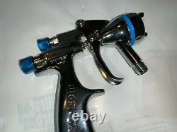 Walcom Genesi Geo Clear Gun HVLP top 1.0 with repair kit and air hose fitting