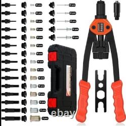 WelderElite Model RG613 -405 Pc Dual Function 14 Manual Rivet Gun Kit NEW