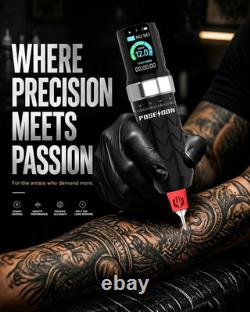 Wireless Tattoo Gun Kit 2 Batteries 7 Stroke Tattoo Starter Kit