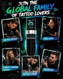 Wireless Tattoo Gun Kit 2 Batteries 7 Stroke Tattoo Starter Kit