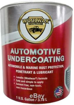 Woolwax Undercoating kit #1 ONE Gallon Kit with PRO GUN with2 wands. Clear or Black