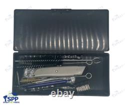 15D546 - Kit de nettoyage de fusil à fusion. Le kit comprend 11 outils et brosses pour nettoyer.
