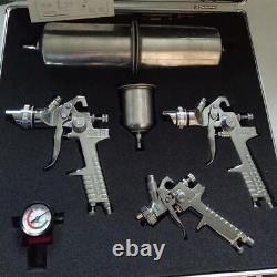 1.0mm/1,4mm/1,8mm Hvlp Air Spray Gun Kit Auto Paint Primer Basecoat Clearcoat