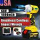 1/2 68v Brushless Impact Wrench Torque Rattle Gun Kit Batterie Électrique Sans Fil