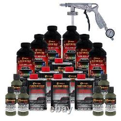 34094 Olive Drab T70 Revêtement de lit de camion en uréthane pulvérisé, kit de pistolet pulvérisateur de 1,5 gallon