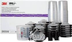 3M 26000 PPS 2.0 Tasse de pistolet pulvérisateur, kit de 50 couvercles et doublures, standard, 200 microns